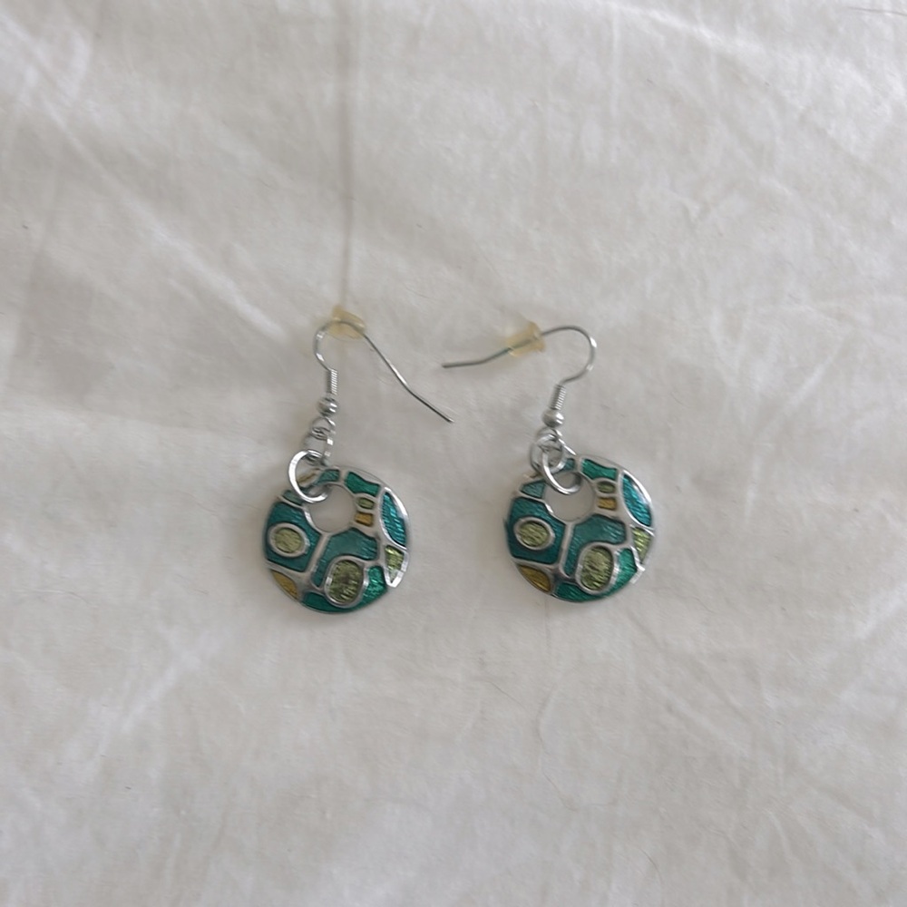Art-deco style earrings